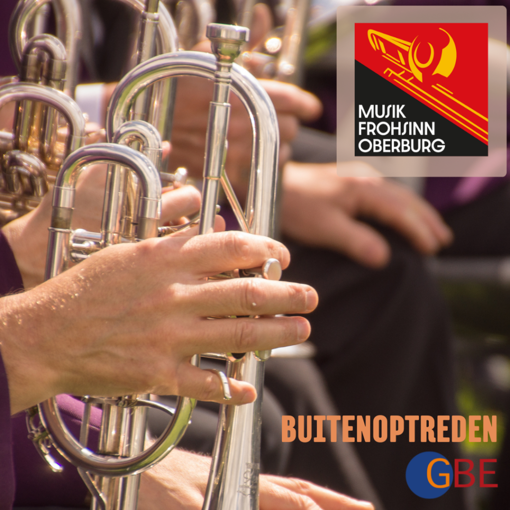 Buitenoptreden Brass Band Musik Frohsinn Oberburg (Zwitersland)