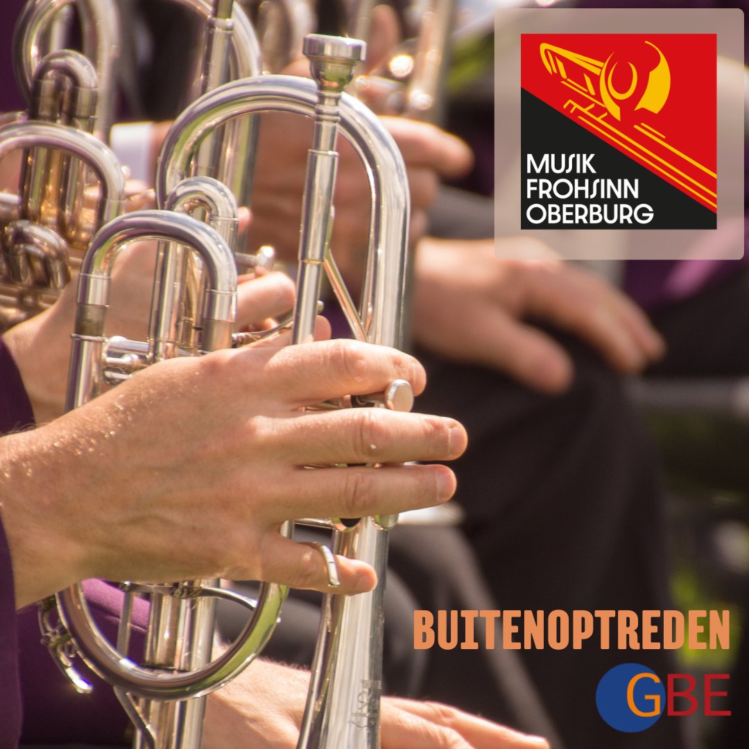 Buitenoptreden Brass Band Musik Frohsinn Oberburg (Zwitersland)